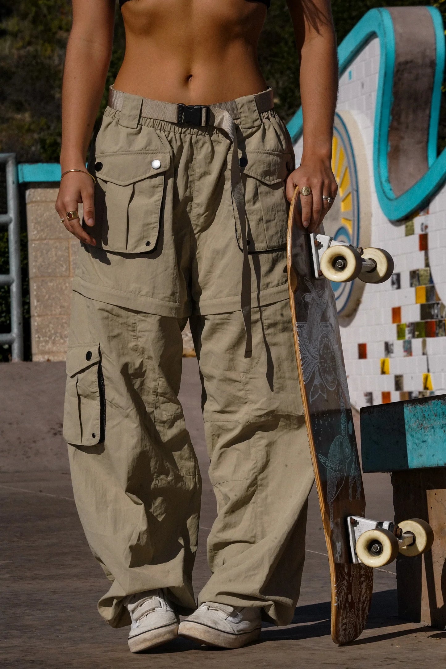 Baggy Zip-Off Pants